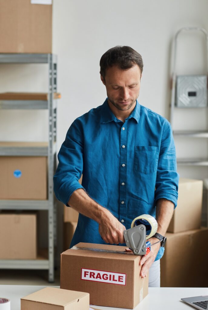 Worker in Shipping Warehouse
